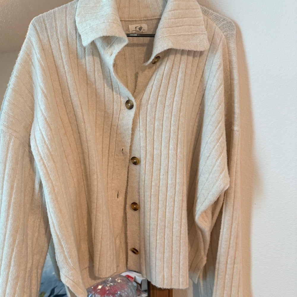 Aerie Unreal Ribbed Cardigan